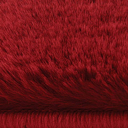 Soft Rabbit Fur Bedside Polyester Floor Runner | 5 x 2.5 Feet