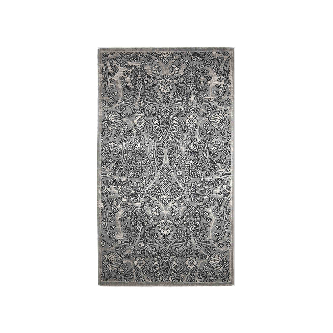 Sophisticated Vineyard Neo Classical Bedside Silver Grey Polyester Floor Runner