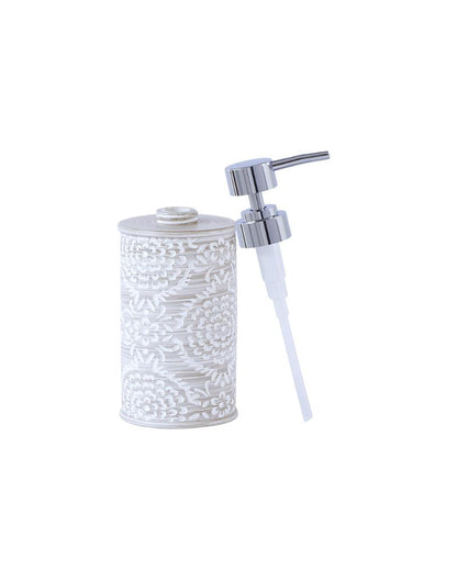 Dark Grey and White Polyresin Soap & Lotion Dispenser | 320ML