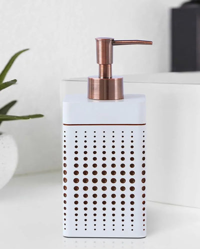 Beige and Brown Polyresin Soap & Lotion Dispenser | 320ML