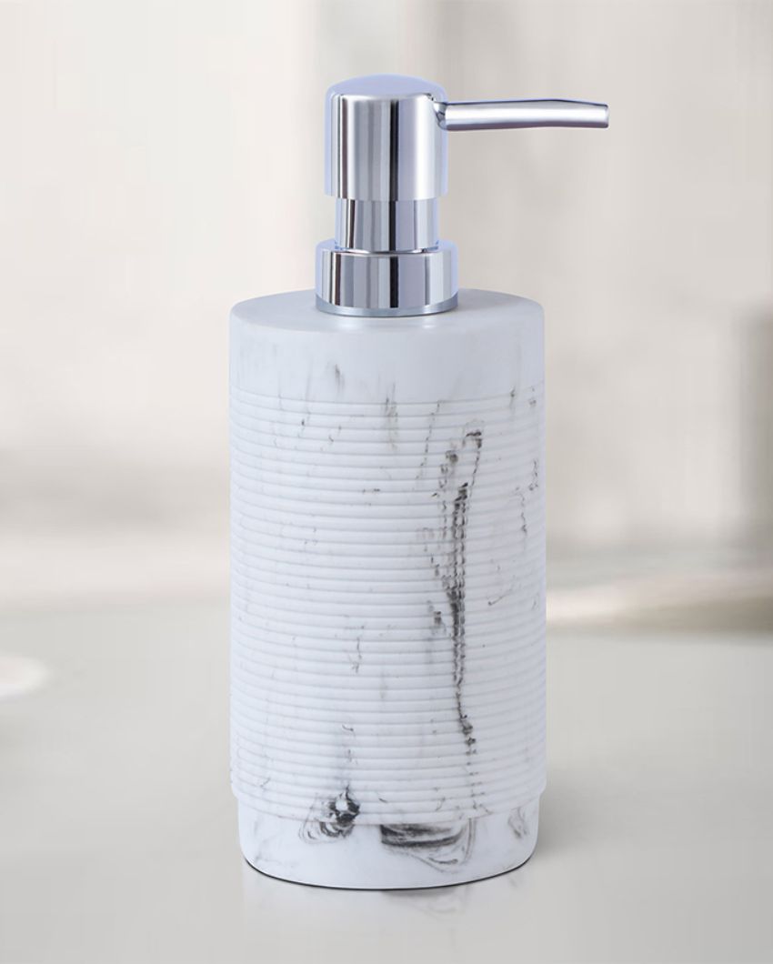 Marble White Polyresin Soap & Lotion Dispenser | 320ML