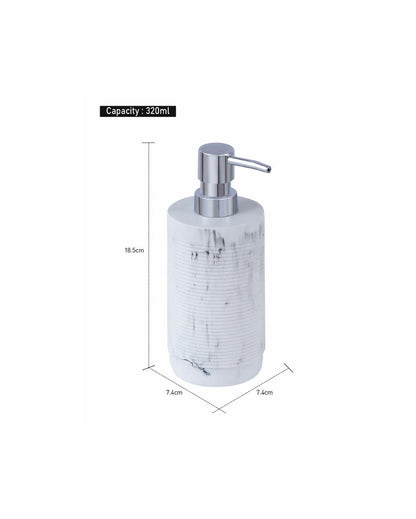 Marble White Polyresin Soap & Lotion Dispenser | 320ML