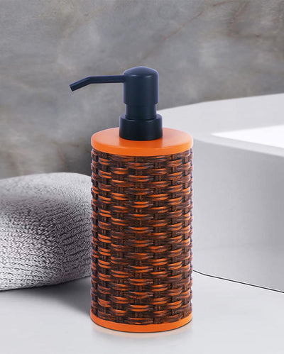 Brown and Orange Polyresin Soap & Lotion Dispenser | 320ML