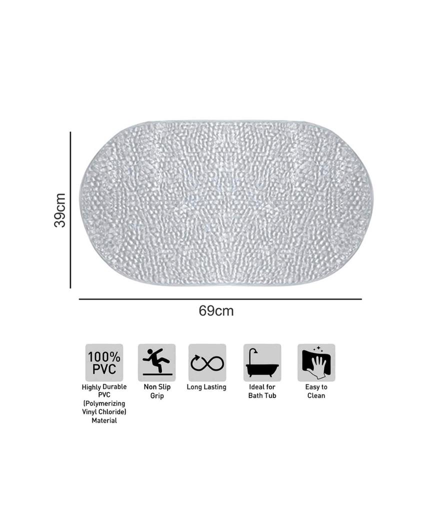 Posh Anti Skid PVC Shower Mat | 27 x 15 inches