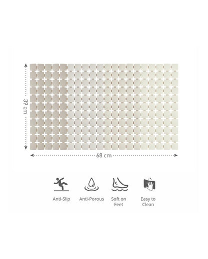 Dynamic PVC Anti Slip Shower Mat | 27 x 15 inches