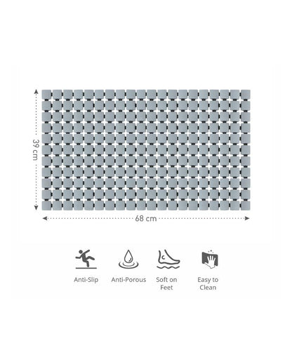 Dynamic PVC Anti Slip Shower Mat | 27 x 15 inches