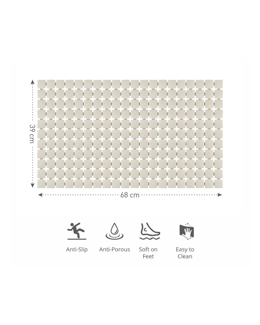 Dynamic PVC Anti Slip Shower Mat | 27 x 15 inches