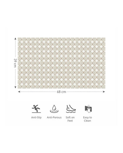 Dynamic PVC Anti Slip Shower Mat | 27 x 15 inches