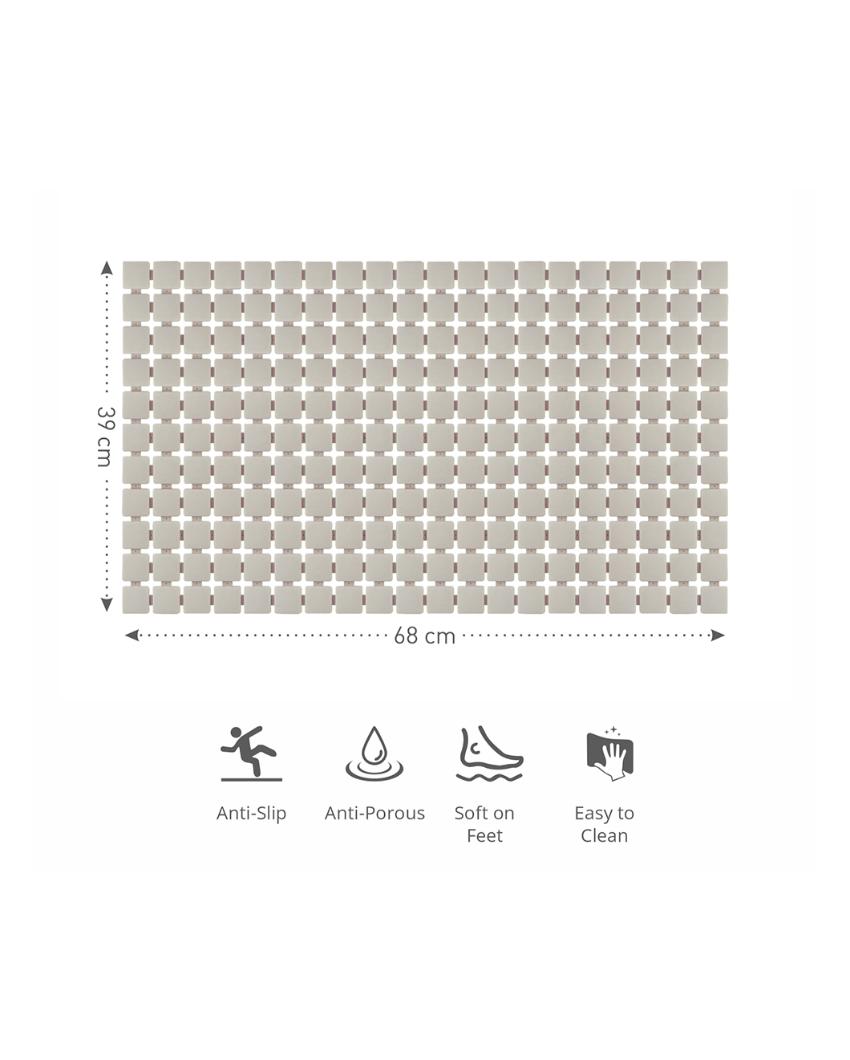 Dynamic PVC Anti Slip Shower Mat | 27 x 15 inches