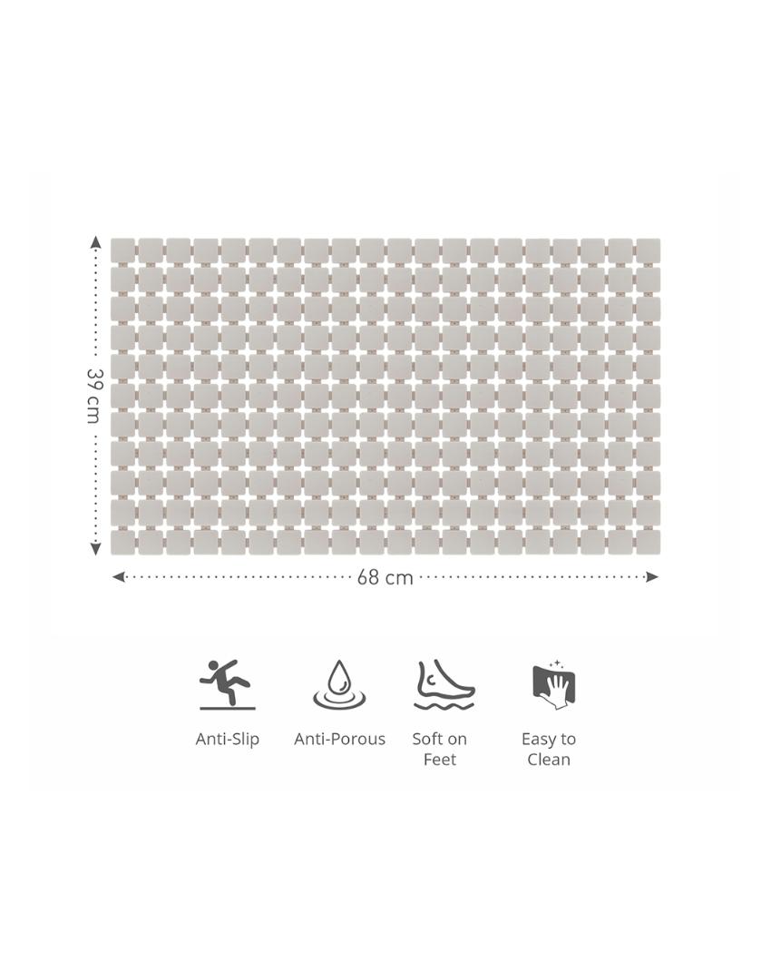 Dynamic PVC Anti Slip Shower Mat | 27 x 15 inches