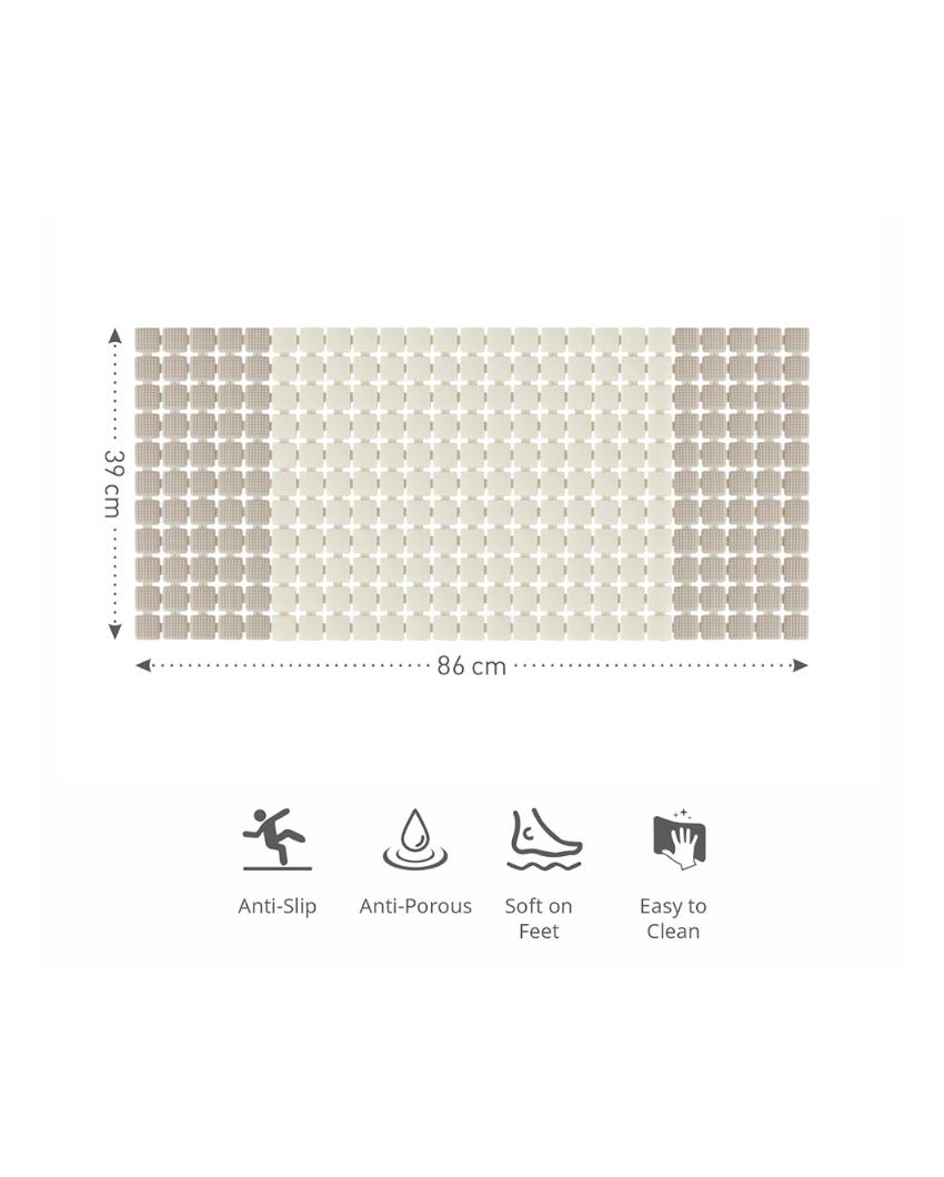 Ethic PVC Anti Slip Shower Mat | 34 x 15 inches