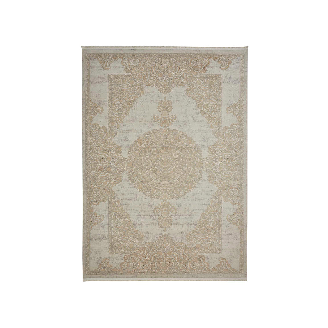 Refined Classical Bedside Polyester Floor Runner | 5 x 2.5 Feet