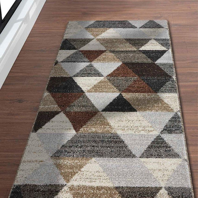 Versatile Anti Static Geometric Polypropylene Floor Runner | 2.5 x 5 Feet