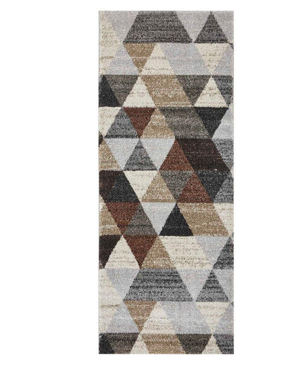 Versatile Anti Static Geometric Polypropylene Floor Runner | 2.5 x 5 Feet