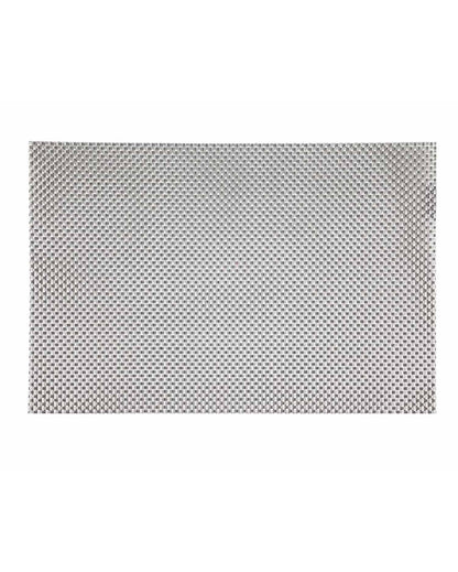 Grey PVC Heat Resistant Table Placemats | Set of 6 | 12 x 18 inches