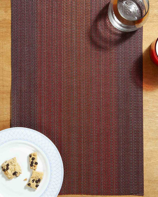 Rust PVC Heat Resistant Table Placemats | Set of 6 | 12 x 18 inches