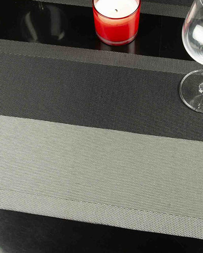 Grey PVC Heat Resistant Table Placemats | Set of 6 | 12 x 18 inches