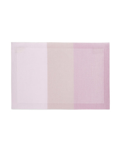 Blush PVC Heat Resistant Table Placemats | Set of 6 | 12 x 18 inches