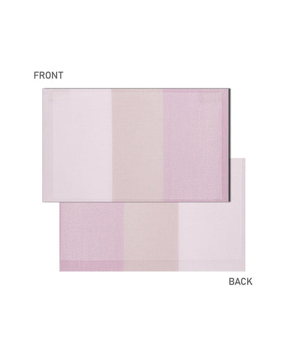 Blush PVC Heat Resistant Table Placemats | Set of 6 | 12 x 18 inches