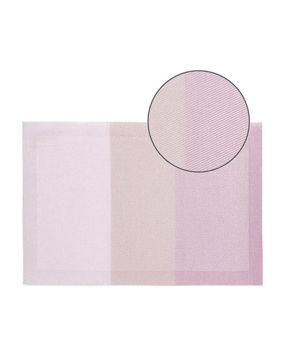 Blush PVC Heat Resistant Table Placemats | Set of 6 | 12 x 18 inches