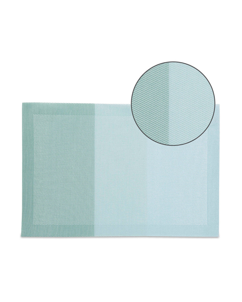 Olive PVC Heat Resistant Table Placemats | Set of 6 | 12 x 18 inches