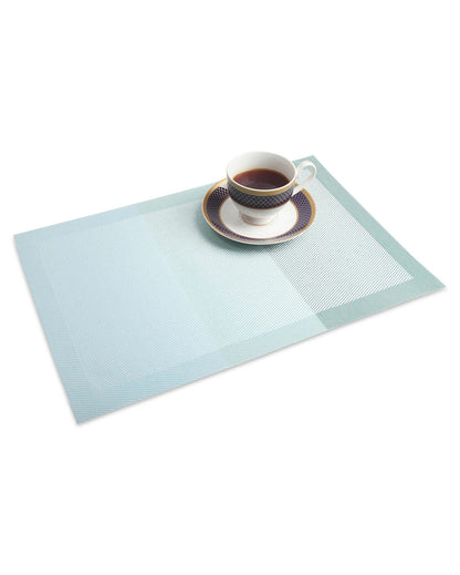 Olive PVC Heat Resistant Table Placemats | Set of 6 | 12 x 18 inches