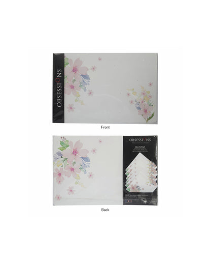 Beige And Grey Polypropylene Printed Table Placemats With Coasters | Set of 6