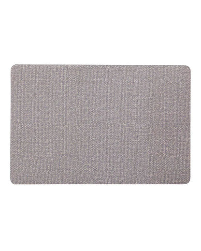 Blue PVC Solid Table Placemats | Set of 6 | 12 x 18 inches