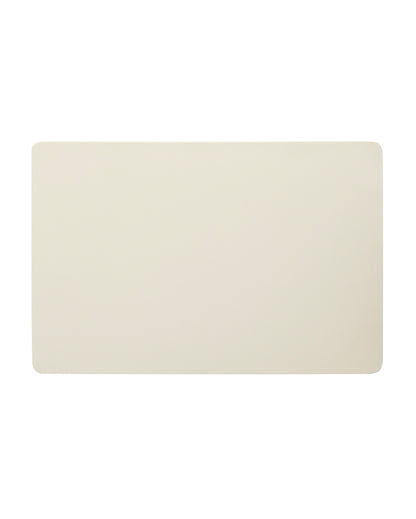 Light Beige PVC Solid Table Placemats | Set of 6 | 12 x 18 inches