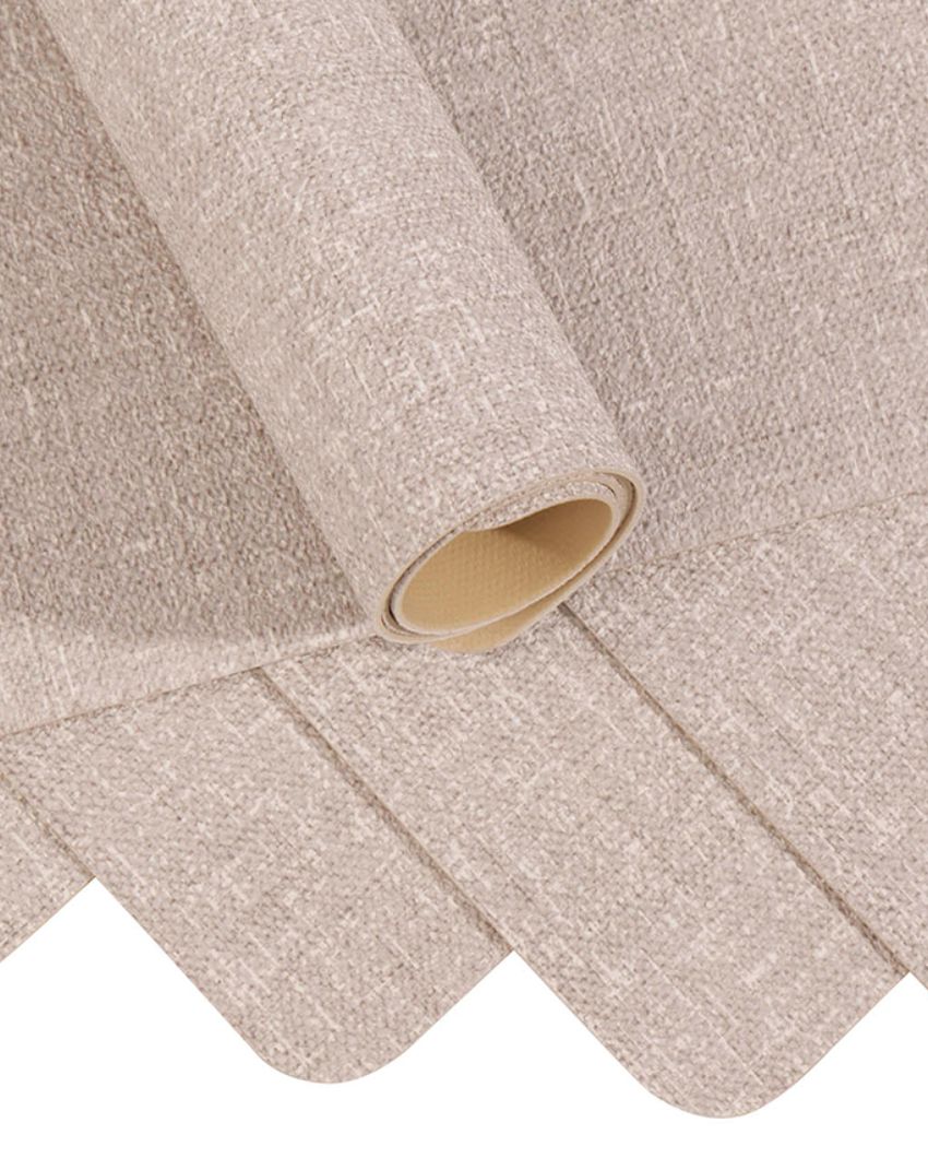 Light Beige PVC Solid Table Placemats | Set of 6 | 12 x 18 inches