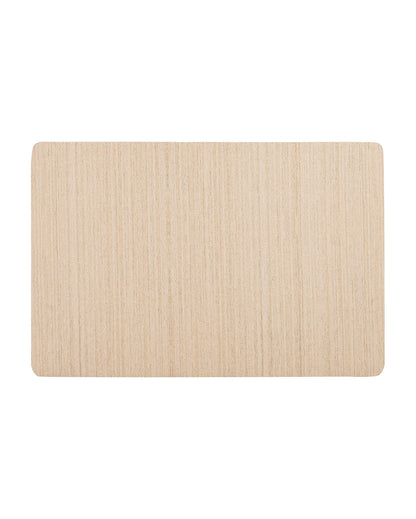 Light Beige PVC Solid Table Placemats | Set of 6 | 12 x 18 inches