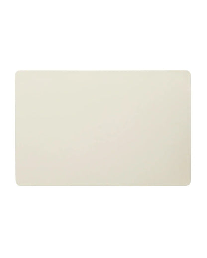 Light Beige PVC Solid Table Placemats | Set of 6 | 12 x 18 inches