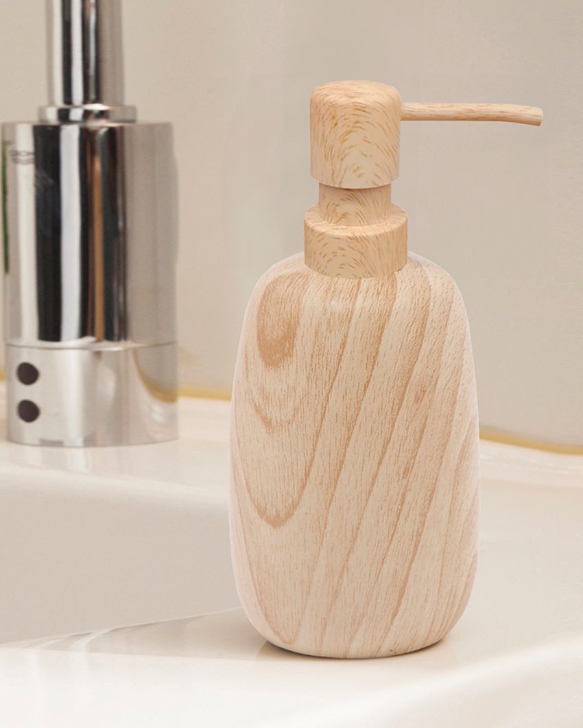 Wood Polyresin Soap & Lotion Dispenser | 350ML