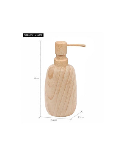 Wood Polyresin Soap & Lotion Dispenser | 350ML