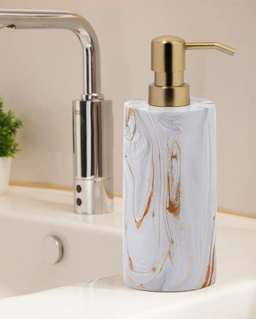 Brown Polyresin Soap & Lotion Dispenser | 370ML