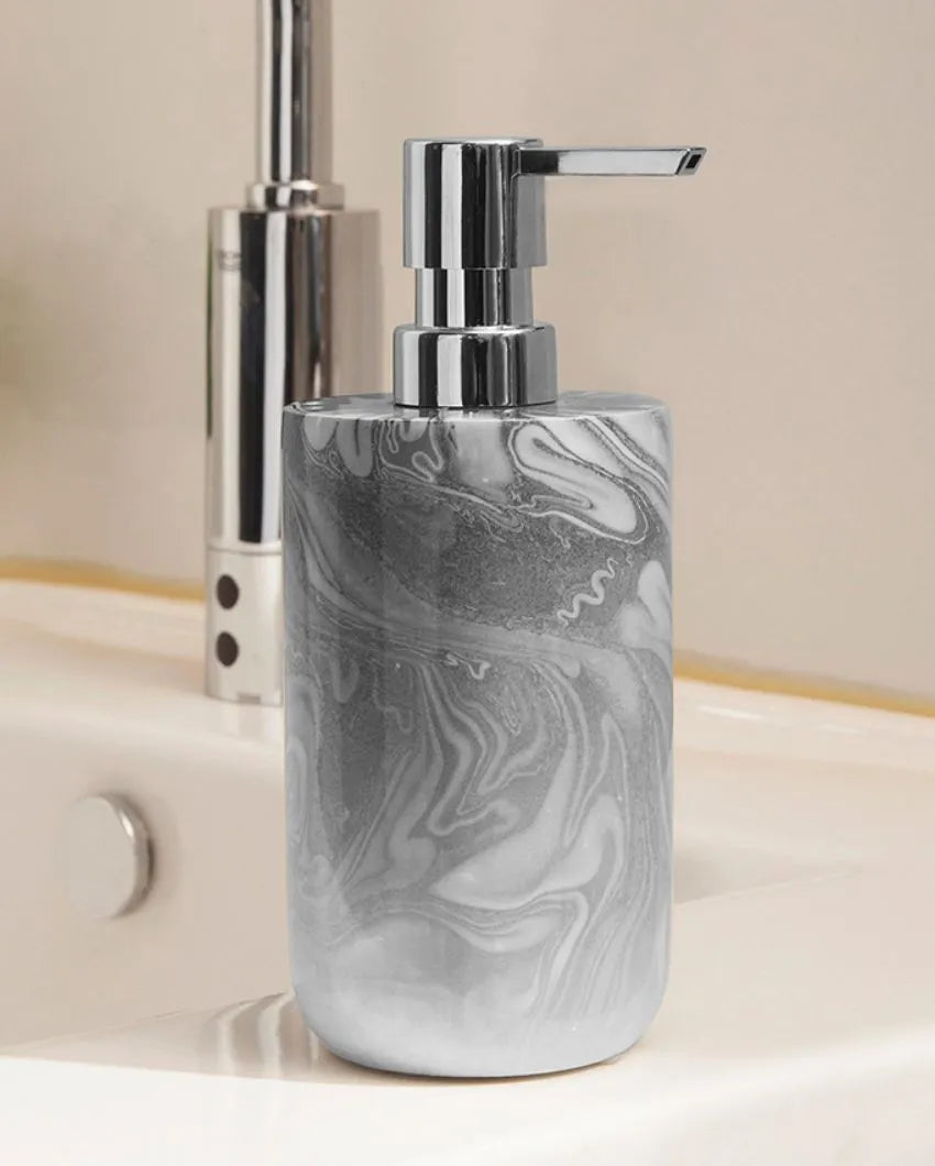 Silver Polyresin Soap & Lotion Dispenser | 370ML