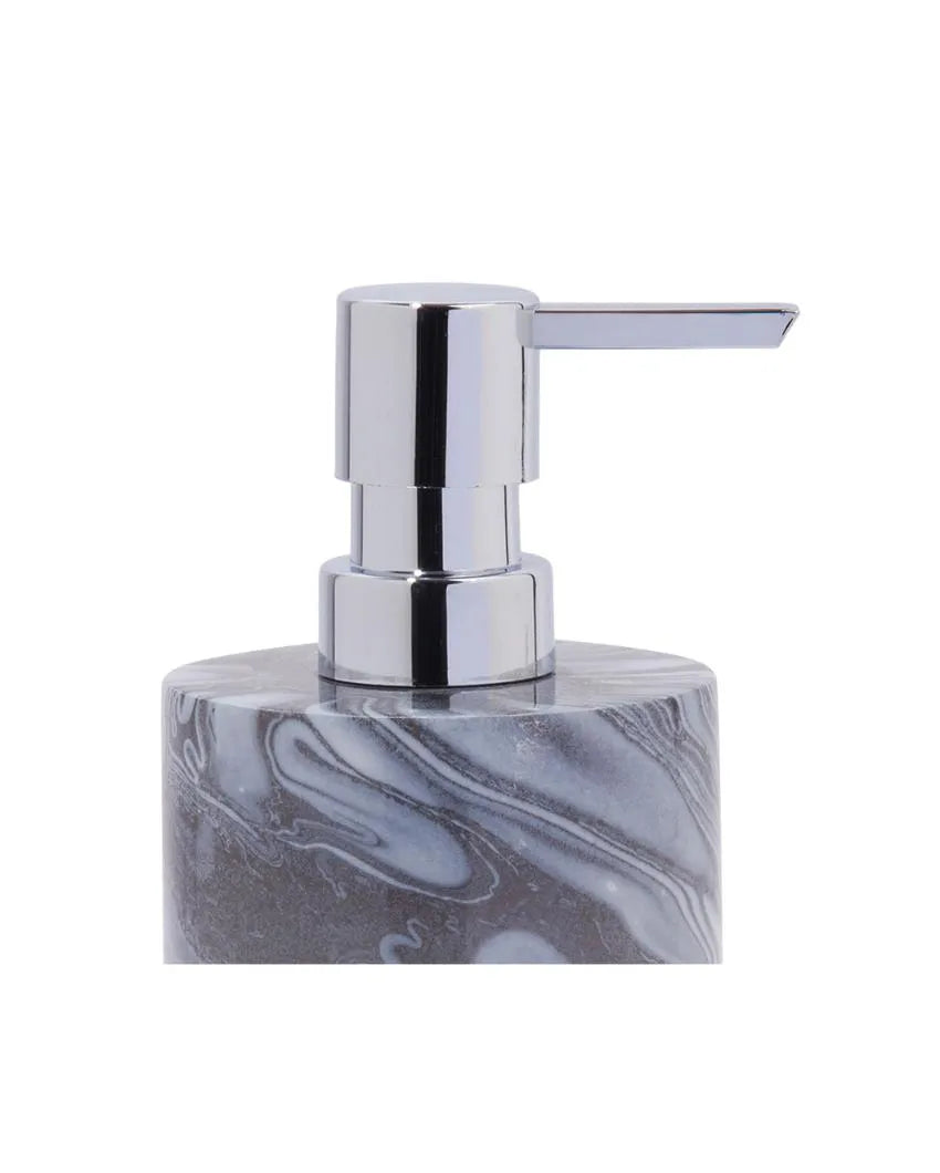 Silver Polyresin Soap & Lotion Dispenser | 370ML