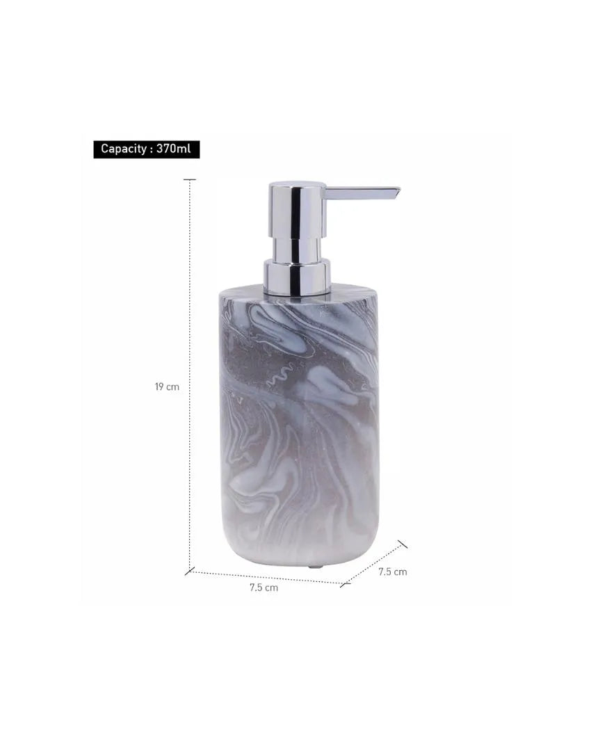 Silver Polyresin Soap & Lotion Dispenser | 370ML