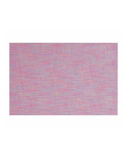 Pink PVC Heat Resistant Table Placemats | Set of 6 | 12 x 18 inches