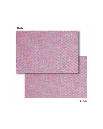 Pink PVC Heat Resistant Table Placemats | Set of 6 | 12 x 18 inches