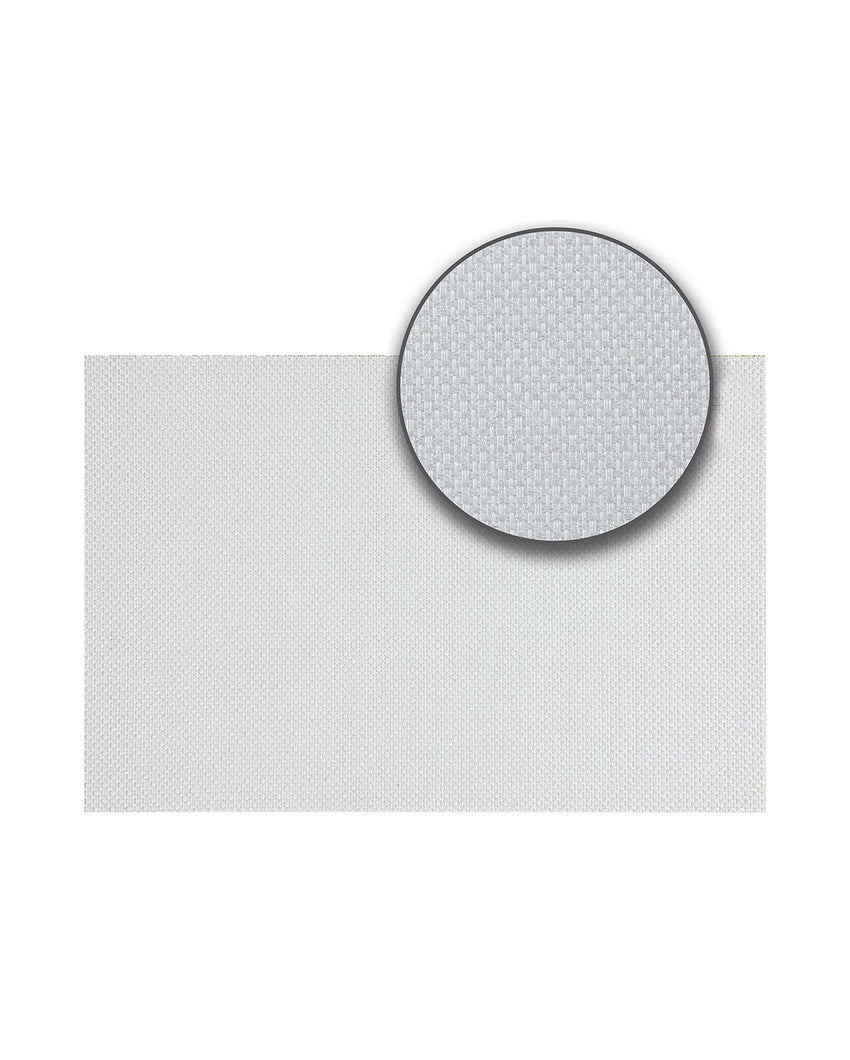 Grey PVC Heat Resistant Table Placemats | Set of 6 | 12 x 18 inches