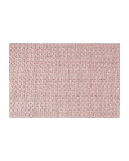 Pink PVC Heat Resistant Table Placemats | Set of 6 | 12 x 18 inches