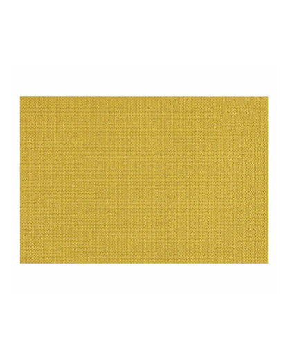 Yellow PVC Heat Resistant Table Placemats | Set of 6 | 12 x 18 inches