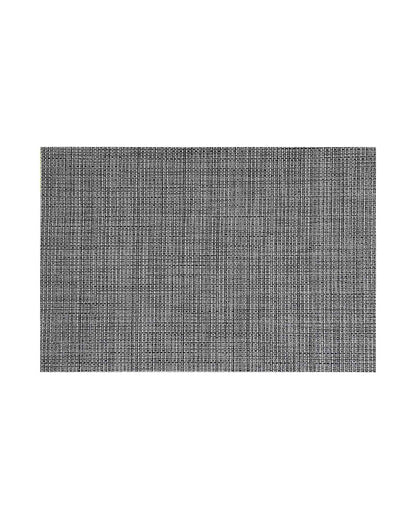 Dark Grey PVC Heat Resistant Table Placemats | Set of 6 | 12 x 18 inches