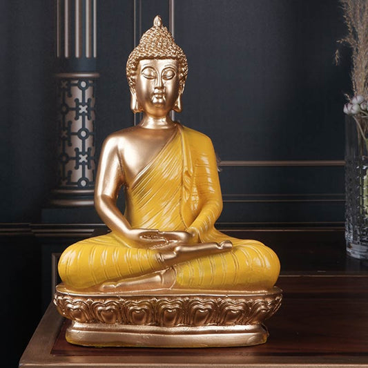 Izabella Premium Fengshui Buddha Figurine | Multiple Colors Yellow
