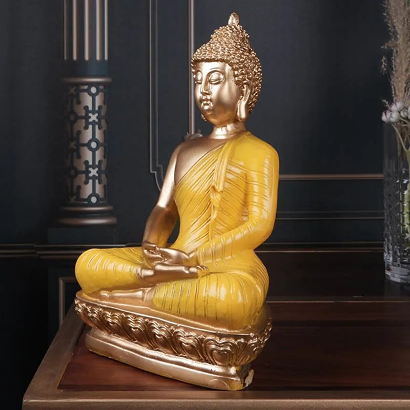 Izabella Premium Fengshui Buddha Figurine | Multiple Colors Yellow