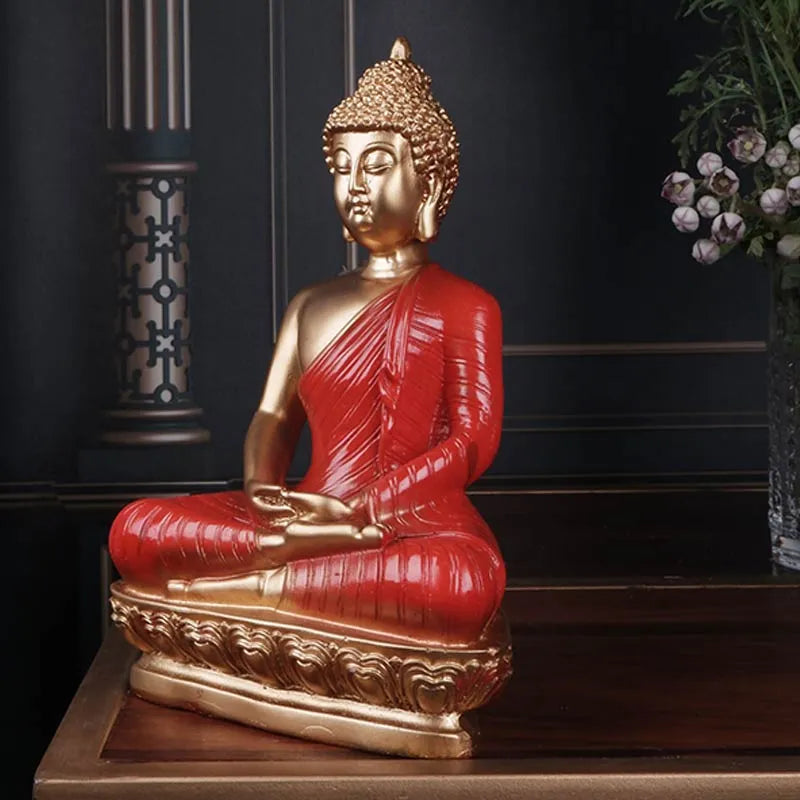 Izabella Premium Fengshui Buddha Figurine | Multiple Colors Red