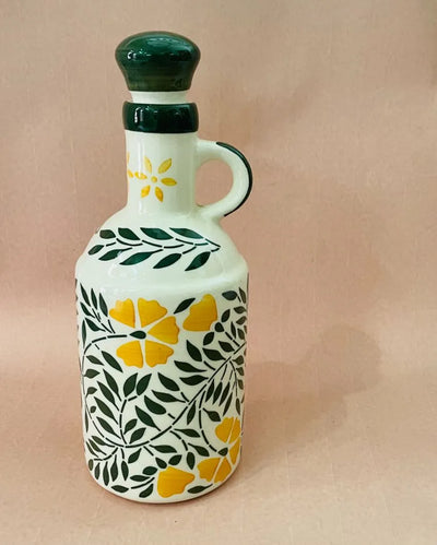 Oleum Green Ceramic Bottle