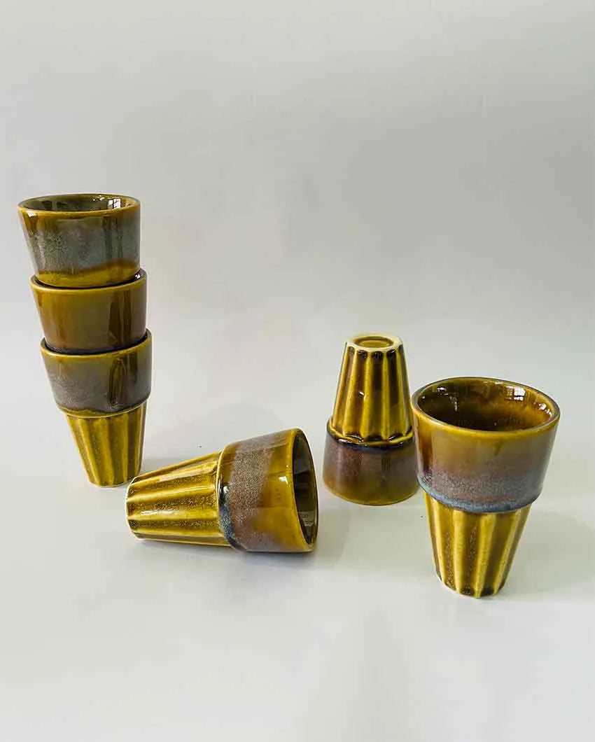 Mustard Kulhad - Set Of 2 Set Of 6