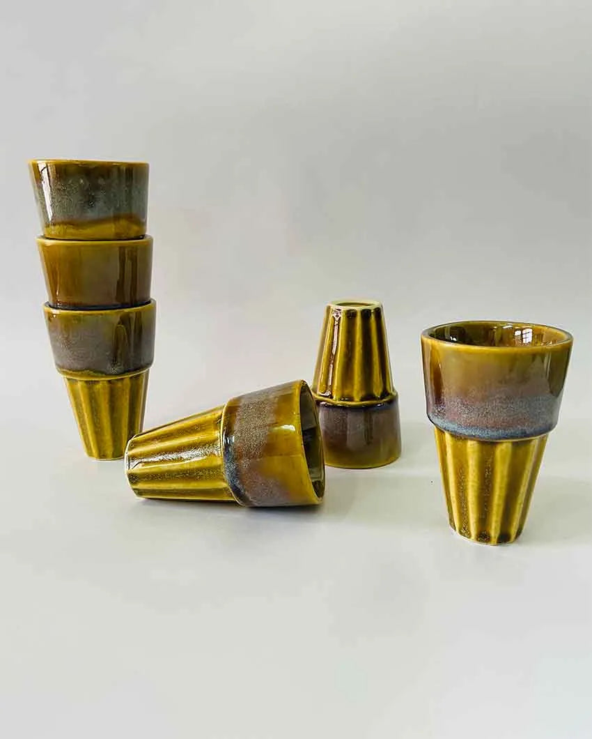 Mustard Kulhad - Set Of 2 Set Of 6